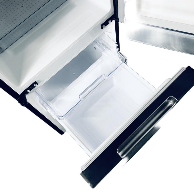冷蔵庫 中古 シャープ SHARP SJ-GD15J-B 2022年製 2ドア 152L ピュアブラック ファン式 両方開き 一人暮らし 大きめの画像