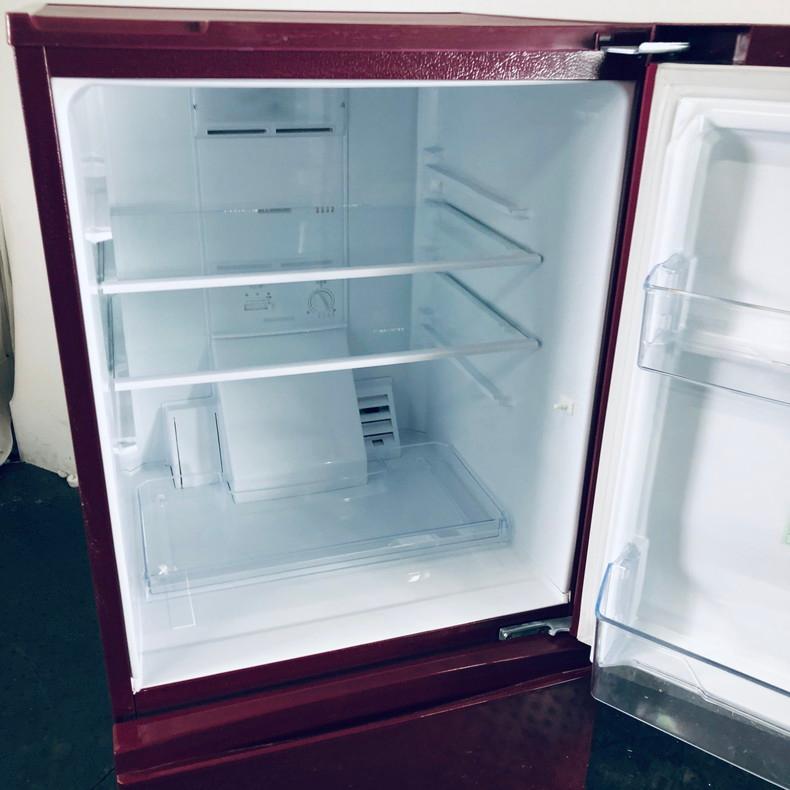 中古】 アクア AQUA 冷蔵庫 一人暮らし 2017年製 2ドア 157L レッド 