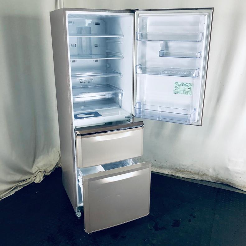 三菱 3ドア冷蔵庫 2017年製 MR-C37A-P