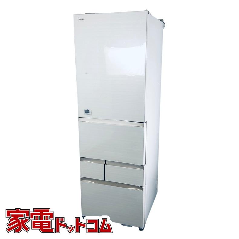 〖倉庫保管品〗 中古 東芝 TOSHIBA 5ドア冷蔵庫 冷凍冷蔵庫 右開き GR-P41GK 411L 2019年製 TOSHIBA（東芝） 冷蔵庫 中古 TOSHIBA GR-R470GW(ZC) 2019年製 5ドア