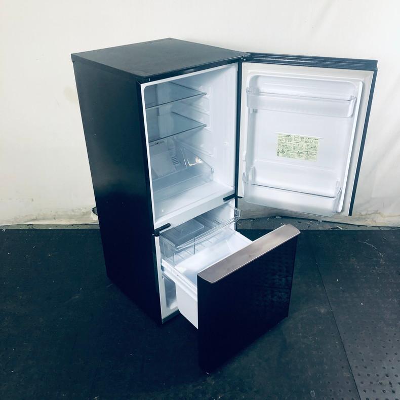 ID:rf00212 シャープ SHARP 冷蔵庫 一人暮らし 中古 2018年製 2ドア 137L ブラック ファン式 両方開き SJ-GD14D-B  【リユース品：状態B】【送料無料】【設置費用無料】 ID:rf00212 シャープ SHARP 冷蔵庫 一人暮らし 中古 2018年製 2ドア