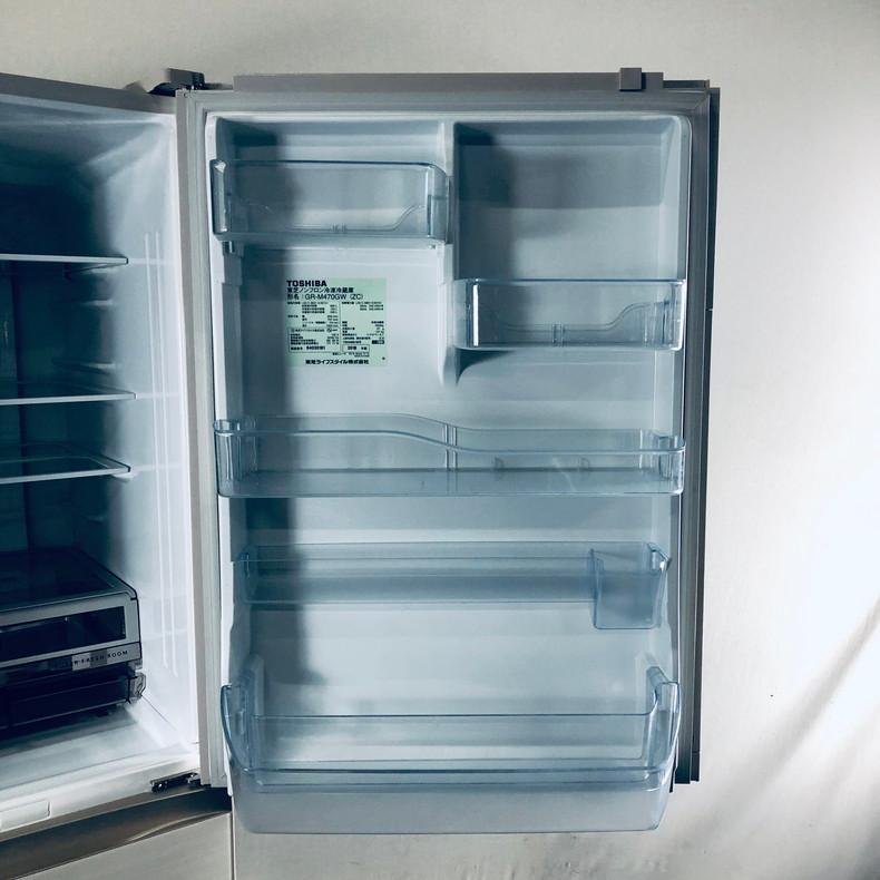TOSHIBA（東芝） 冷蔵庫 中古 TOSHIBA GR-M470GW(ZC) 2018年製 5ドア