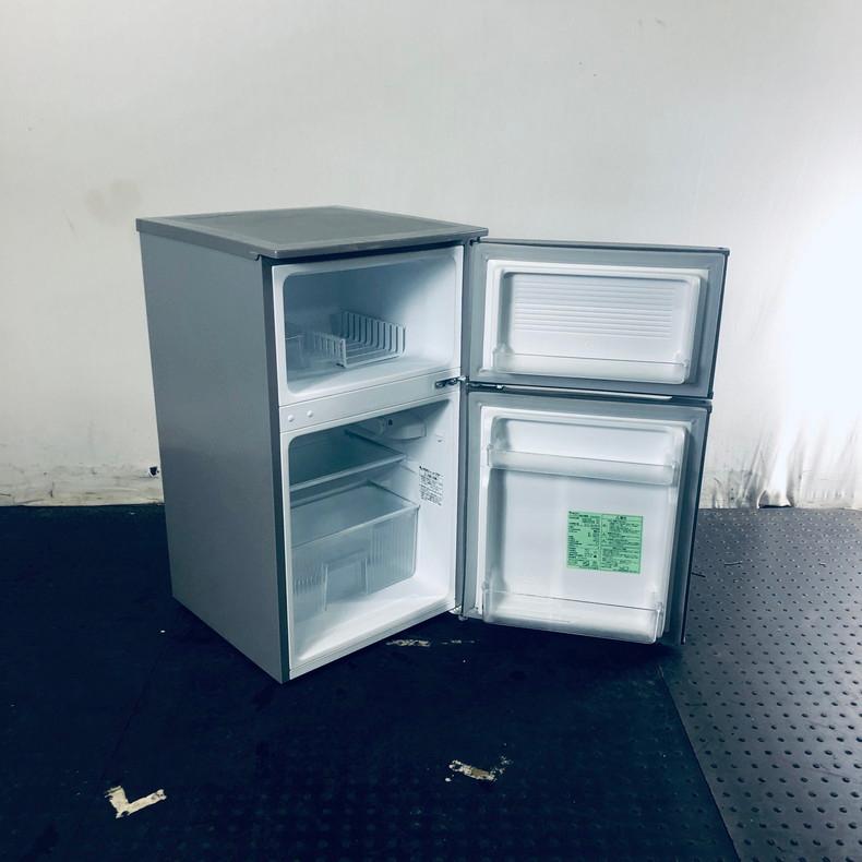 【中古】 ヤマダ電機 YAMADA 冷蔵庫 一人暮らし 2019年製 2ドア 90L シルバー 直冷式 右開き YRZ-C09G1(S)