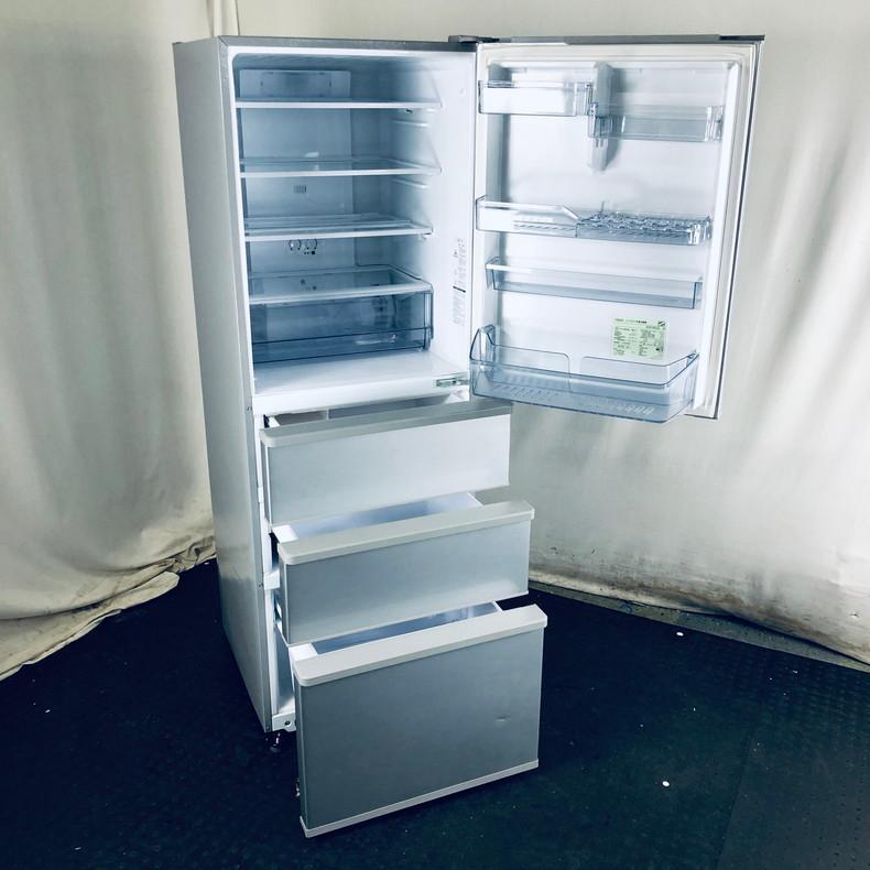 冷蔵庫 中古 アクア AQUA AQR-36G(S) 2018年製 4ドア 355L シルバー  