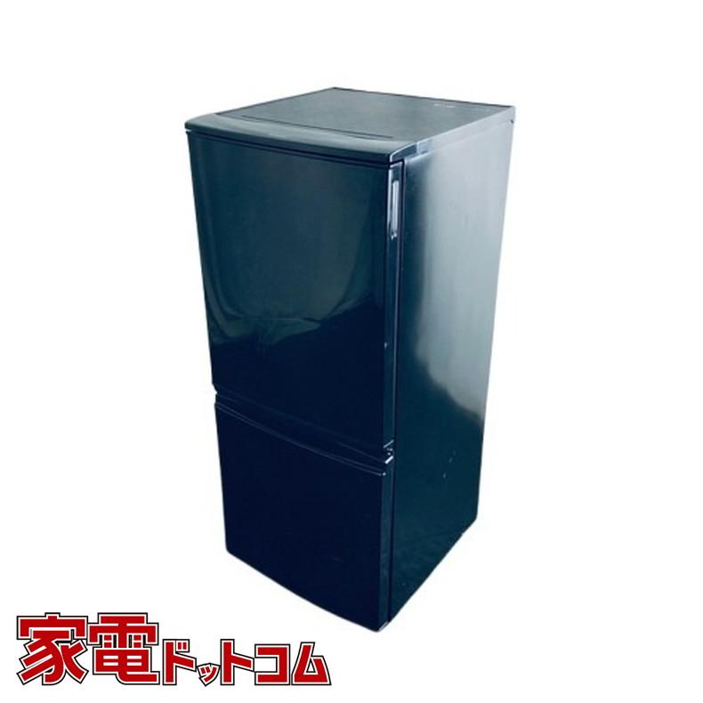 冷蔵庫 中古 シャープ SHARP SJ-D14B-B 2016年製 2ドア 137L ブラック 