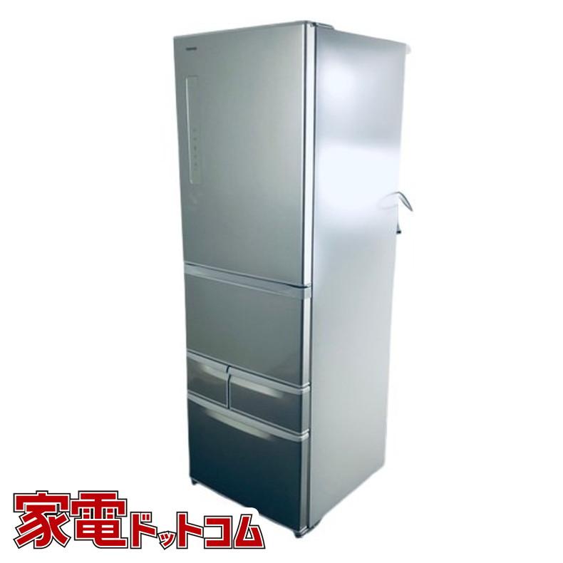 冷蔵庫 中古 東芝 TOSHIBA GR-M41GK(NS) 2017年製 5ドア 411L シルバー 