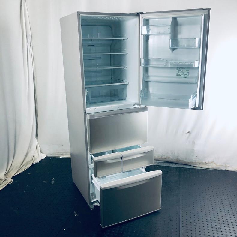 東芝 GR-M41G 5ドア冷蔵庫 銀色 411L『中古小傷多数あり』2017年