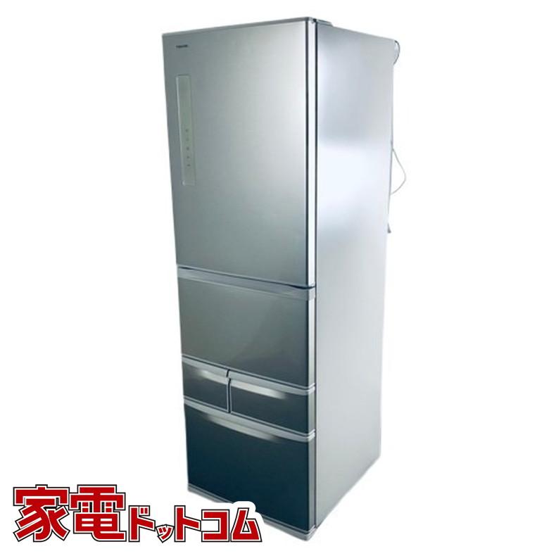 冷蔵庫 中古 東芝 TOSHIBA GR-M41GK(NS) 2018年製 5ドア 411L シルバー 