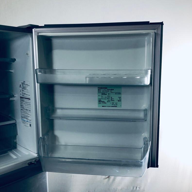 TOSHIBA 冷蔵庫 中古 東芝 GR-R33S(S) 2019年製 3ドア 330L