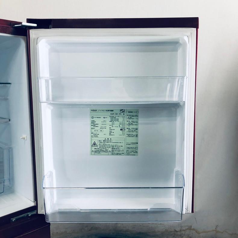苫小牧発 AQUA / アクア AQR-16H ノンフロン冷凍冷蔵庫 2019年製 2ドア