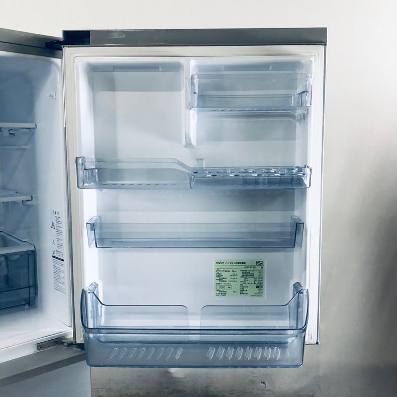 JMR0528)AQUA/アクア 大きめ 3ドア冷蔵庫 AQR-27J(S) 2020年製 272L