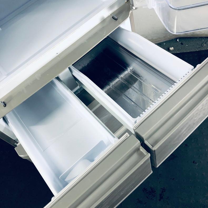 SHARP 冷蔵庫 中古 シャープ SJ-W412D-S 2018年製 5ドア 412L シルバー