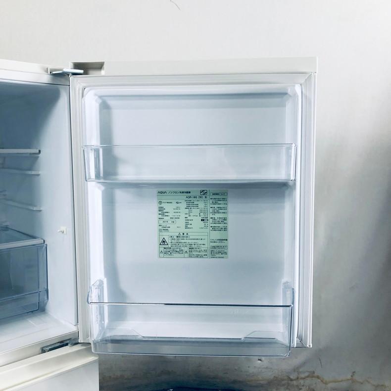 送料無料！2018年製 AQUA AQR-16G 157L 2ドア冷蔵庫
