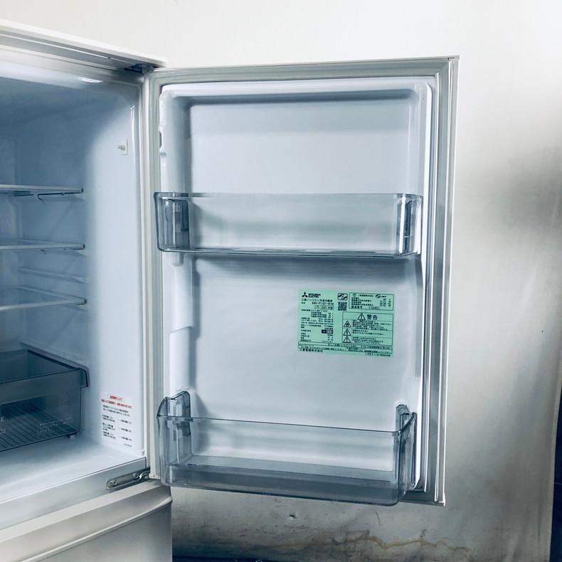 2ドア冷蔵庫 146L MITSUBISHI MR-P15F-W 2021年製 19,800円