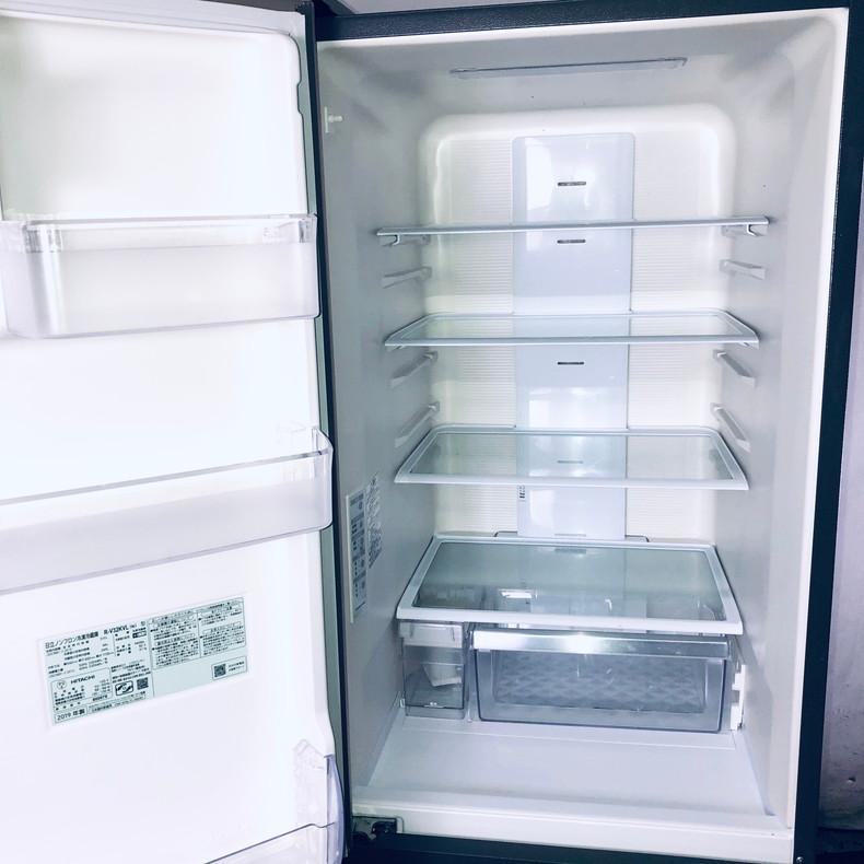 日立 冷蔵庫 中古 HITACHI R-V32KVL(N) 2019年製 3ドア 315L
