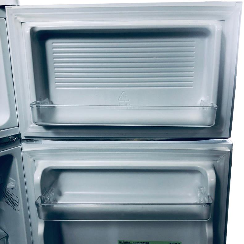 冷蔵庫 中古 アイリスオーヤマ IRISOHYAMA IRGD-9A-W 2020年製 2ドア 90L ホワイト 直冷式 右開き 一人暮らし_4