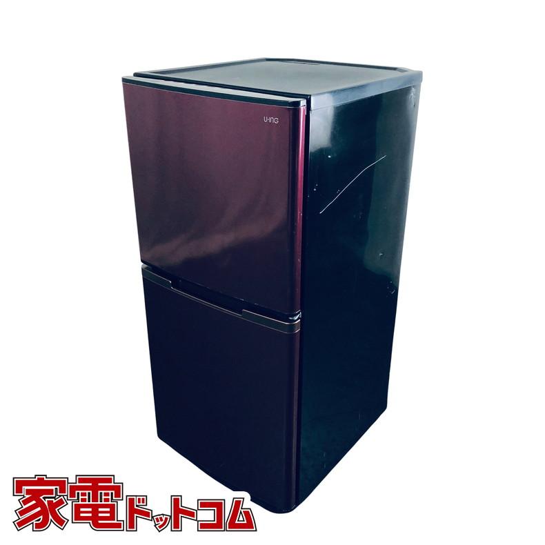 U-ING 123L 冷凍冷蔵庫 UR-F123K(R) 2018年製 ユーイング 冷蔵庫 中古