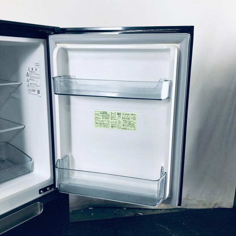 SHARP 冷蔵庫 中古 シャープ SJ-GD15H-B 2022年製 2ドア 152L ピュア