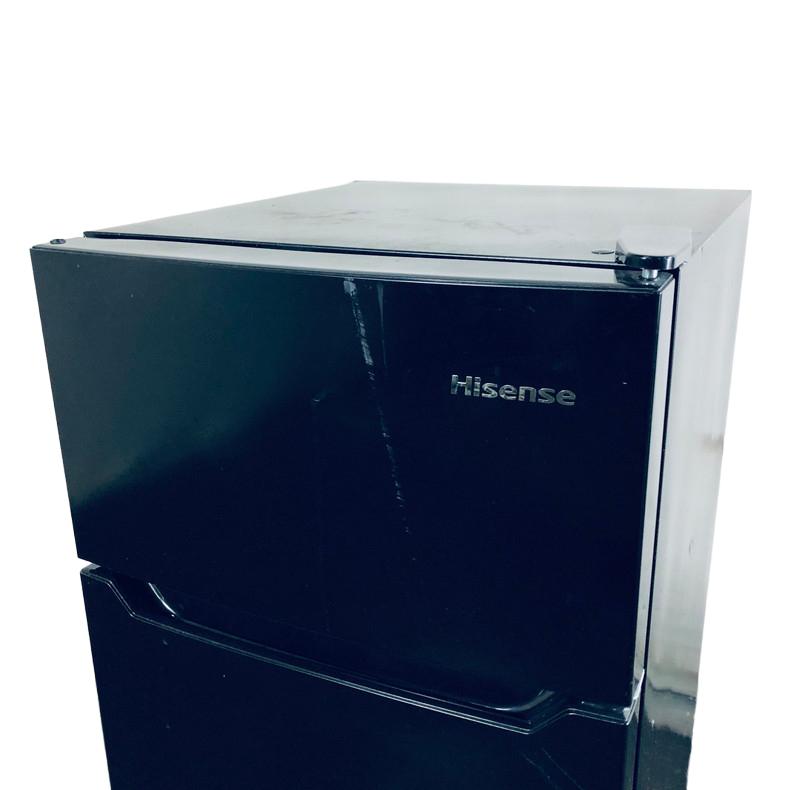 ID:rg221158 ハイセンス Hisense 冷蔵庫 一人暮らし 中古 2023年製 2ドア 93L ブラック 直冷式 右開き HR-B9501B  【リユース品：状態C】【送料無料】【設置費用無料】 冷蔵庫 中古 ハイセンス Hisense HR-B9501B 2023年製 2ドア 93L