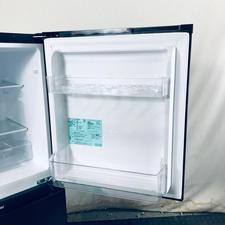【美品】Haier JR-NF121NJ 冷蔵庫 121L 2024年製 冷蔵庫 中古 ハイアール Haier JR-NF121NJ(K) 2024年製 2ドア 121L
