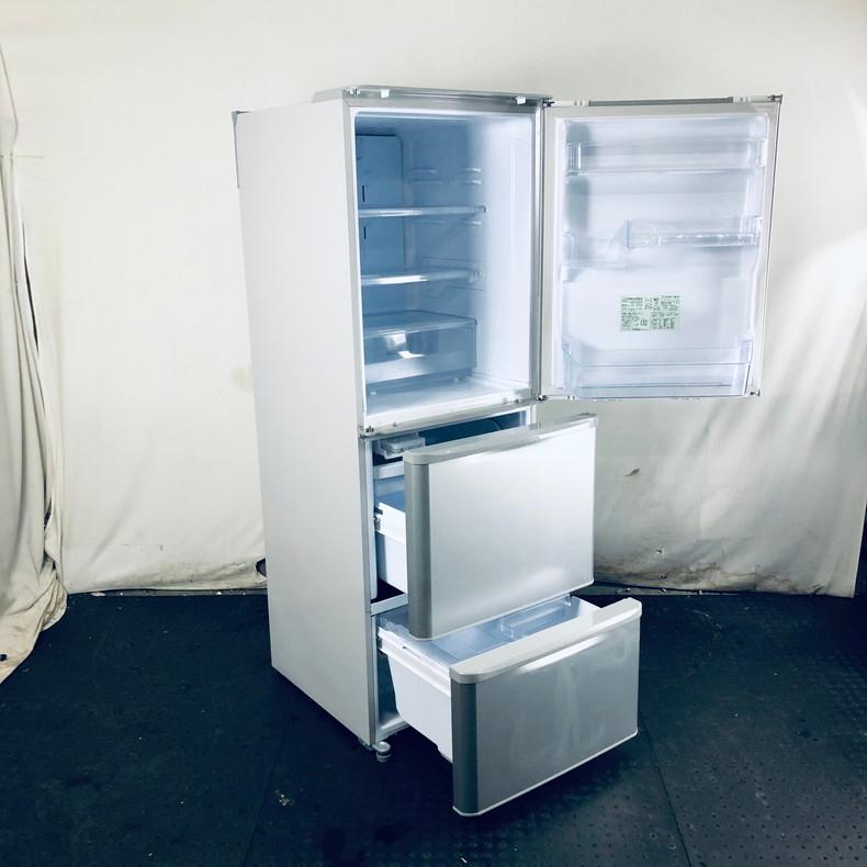 SHARP 冷蔵庫 中古 シャープ SJ-W352E-S 2019年製 3ドア 350L シルバー
