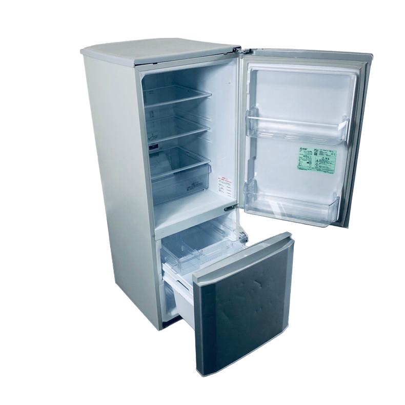 MITSUBISH 2ドア冷蔵庫 146L MR-P15D-S 2019年製 中古品 三菱（MITSUBISHI） 冷蔵庫 中古 MITSUBISHI MR-P15D-S 2019年製 2ドア