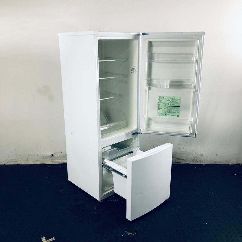 【中古】 東芝 TOSHIBA 冷蔵庫 一人暮らし 2020年製 2ドア 170L ホワイト ファン式 右開き GR-R17BS(W)