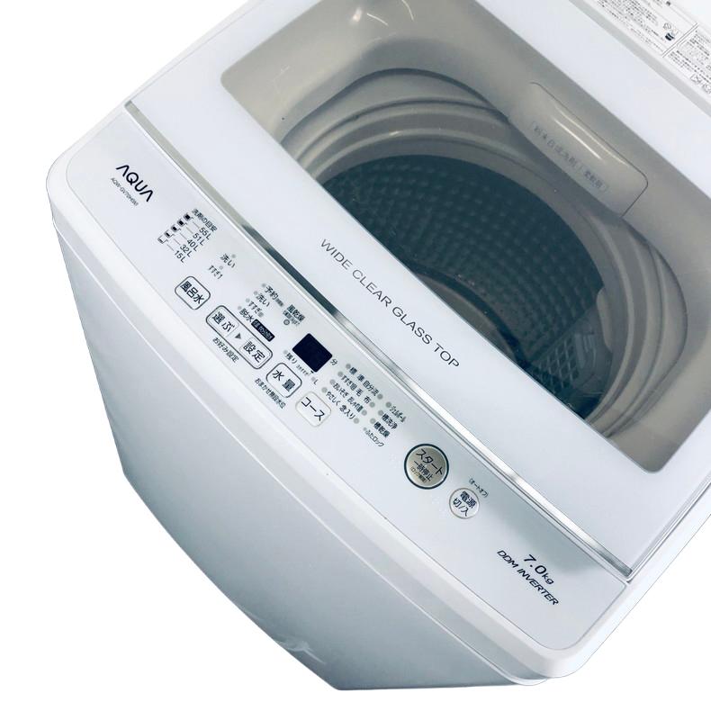 AQUA（アクア） 洗濯機 中古 AQUA AQW-GV70H 2019年製 7.0kg ホワイト 