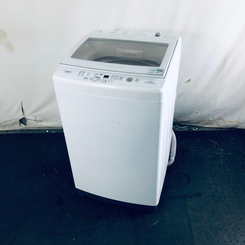AQUA/アクア 8.0 Kg 全自動洗濯機 AQW-GV80H 2019年製