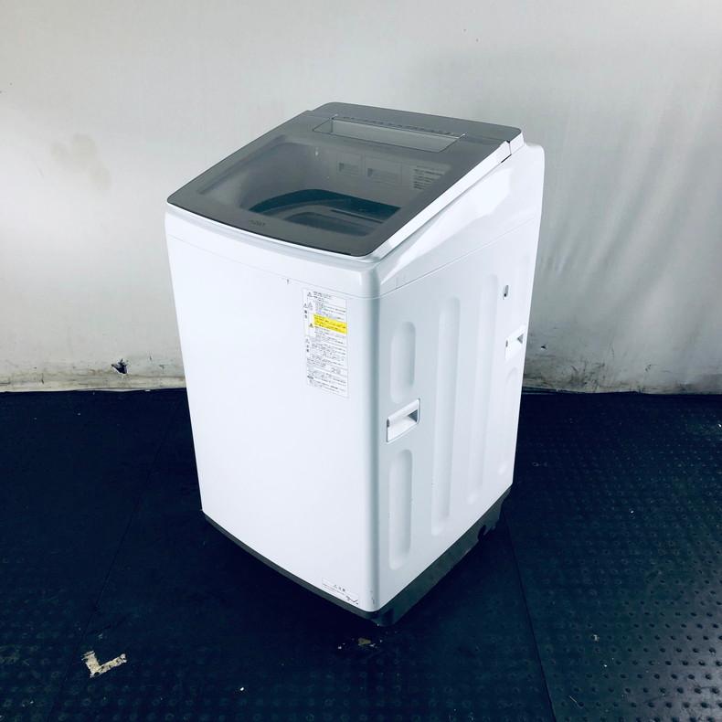 中古】 アクア AQUA 洗濯機 ファミリー 2020年製 全自動洗濯機 10.0kg 