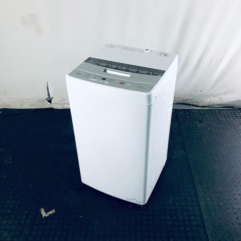 洗濯機 中古 アクア AQUA AQW-S4M(W) 2022年製 全自動 4.5kg ホワイト  