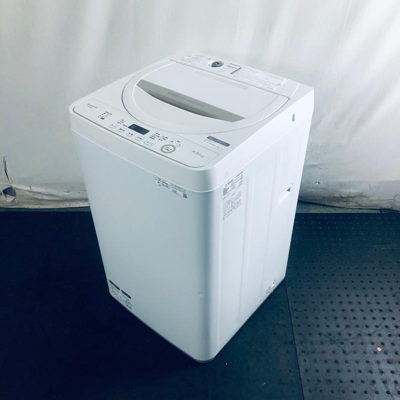 SHARP 洗濯機 2020年製 4.5キロ ES-GE4D