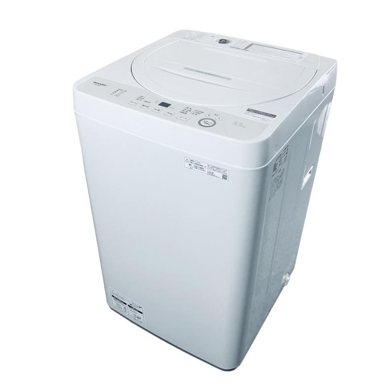 【半年保証】SHARP ES-GE5J-W 2025年製 洗濯5.5kg SHARP（シャープ） 洗濯機 中古 SHARP ES-GE5J-W 2025年製 5.5kg