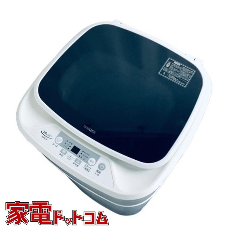 洗濯機 中古 山善 YAMAZEN YWMB-38(W) 2022年製 3.8kg ホワイト 全自動 