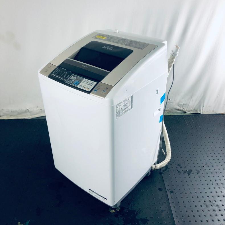 【中古】 日立 HITACHI 洗濯機 一人暮らし 大きめ 2012年製 全自動洗濯機 8.0kg シャンパン 乾燥機能付き BW-D8PV(N)