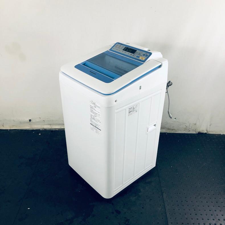 【中古】 パナソニック Panasonic 洗濯機 一人暮らし 大きめ 2015年製 全自動洗濯機 7.0kg ブルー 送風 乾燥機能付き  NA-FA70H2-A
