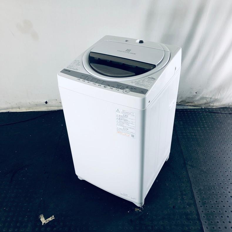 【中古】 東芝 TOSHIBA 洗濯機 一人暮らし 2020年製 全自動洗濯機 6.0kg ホワイト 送風 乾燥機能付き AW-6G9｜11kaden-com｜02
