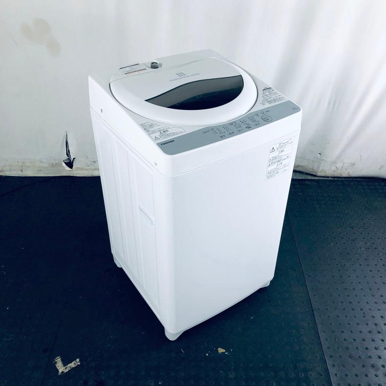 【中古】 東芝 TOSHIBA 洗濯機 一人暮らし 2018年製 全自動洗濯機 5.0kg ホワイト 送風 乾燥機能付き AW-5G6(W)｜11kaden-com｜02