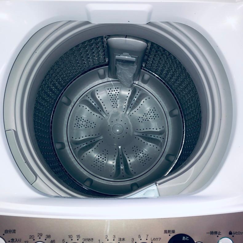 【中古】 ハイアール Haier 洗濯機 一人暮らし 2021年製 全自動洗濯機 5.5kg シャンパン 送風 乾燥機能付き JW-C55D(N)｜11kaden-com｜04