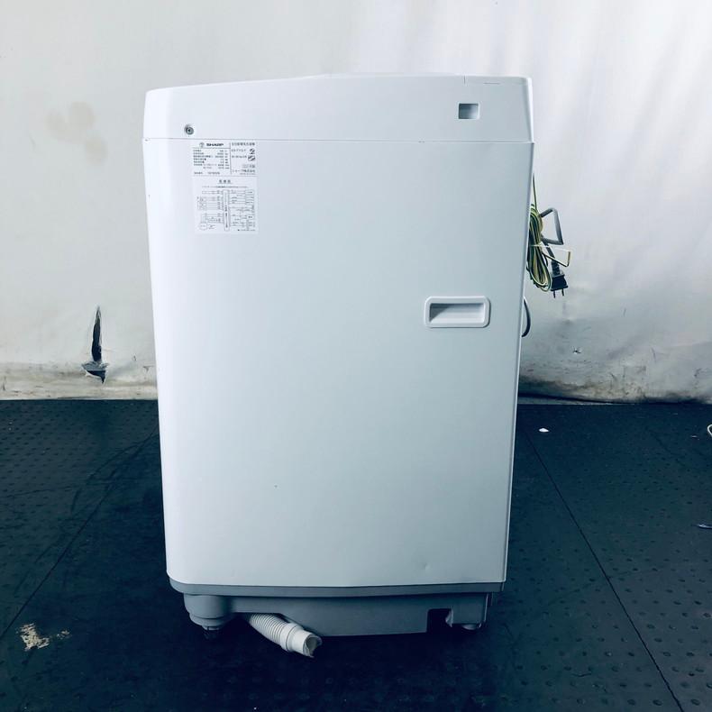 洗濯機 中古 シャープ SHARP ES-T713-T 2021年製 全自動 7.0kg  