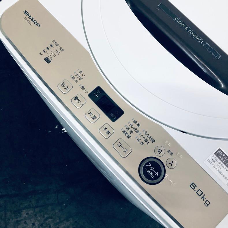 洗濯機 中古 シャープ SHARP ES-GE6G-T 2023年製 6.0kg ホワイト 洗濯機 中古 シャープ SHARP ES-GE6G-T 2023年製 6.0kg ホワイト