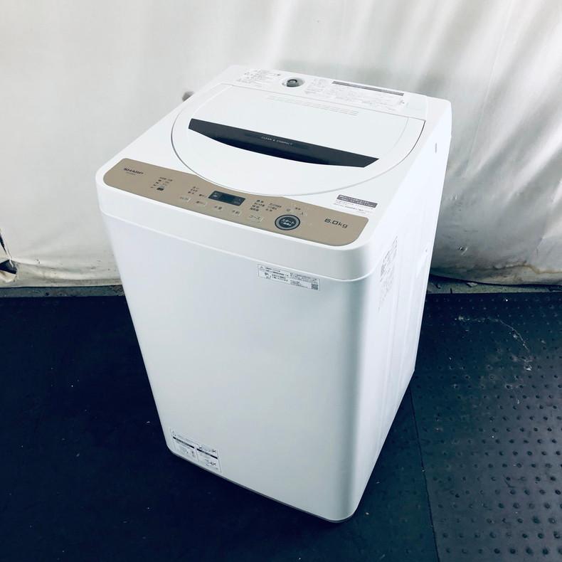 SHARP シャープ 洗濯機 6.0kg 2023年製 ES-GE6G-T 【公式通販】