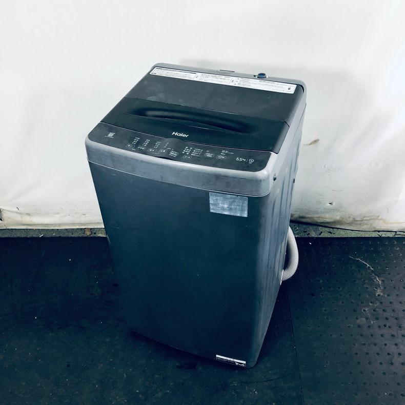 ハイアール 全自動電気洗濯機 JW-U55HK 2023年製 通電・動作確認済 Haier ハイアール 全自動洗濯機 5.5kg JW-U55HK ホワイト 2022年