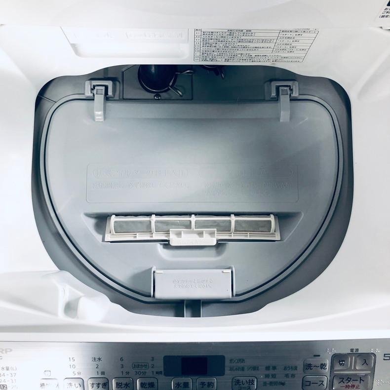 SHARP（シャープ） 洗濯機 中古 SHARP ES-TX5C-S 2019年製 5.5kg/3.5kg