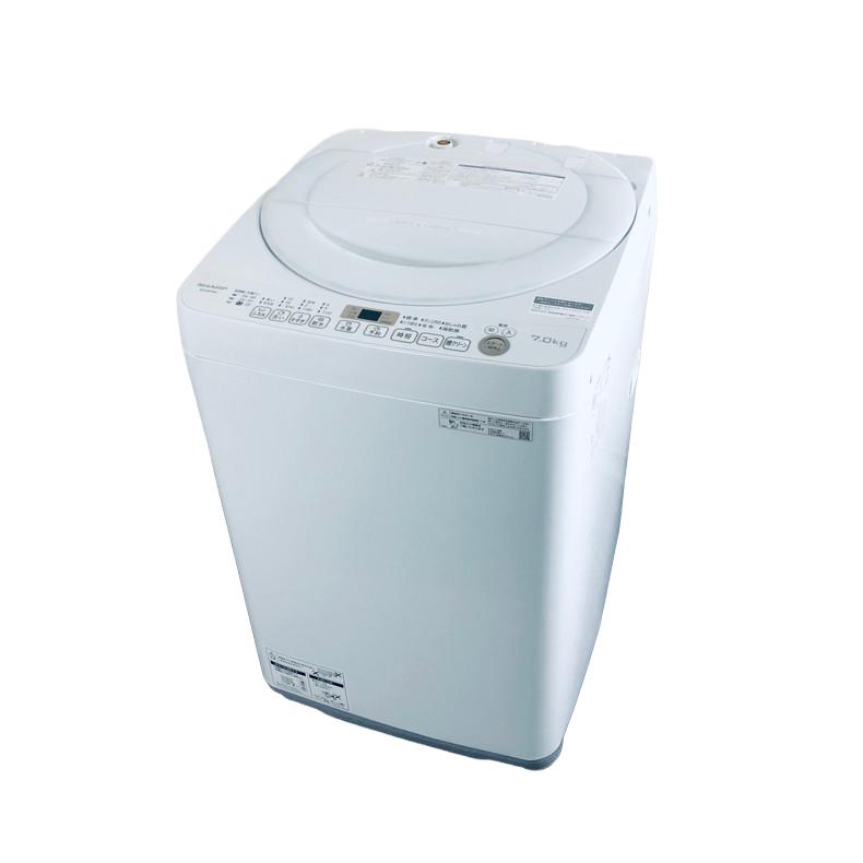 管理NO.0005 SHARP 全自動電気洗濯機 ES-KS70W-W 21年製 SHARP（シャープ） 洗濯機 中古 SHARP ES-KS70W-W 2021年製 7.0kg