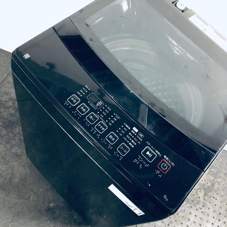 ニトリ（NITORI） 洗濯機 中古 NT60L1BK 2024年製 6.0kg ブラック 送風
