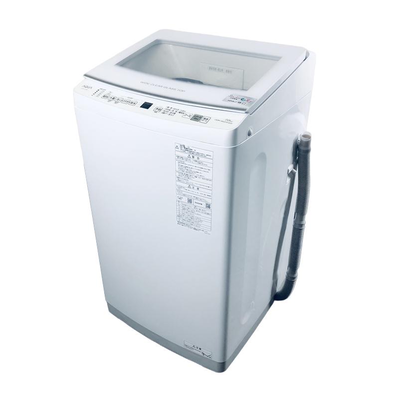 洗濯機　7㎏　アクア　AQW-V7P　未使用品　セール品　在庫2台　価格　42,800円 → 39,800円 AQUA（アクア） 洗濯機 中古 AQUA AQW-V7P(W) 2024年製 7.0kg ホワイト