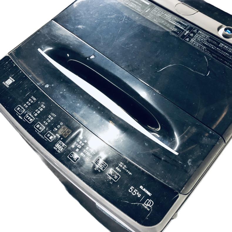 洗濯機 中古 エルソニック ELSONIC EHG55DD 2024年製 5.5kg ホワイト
