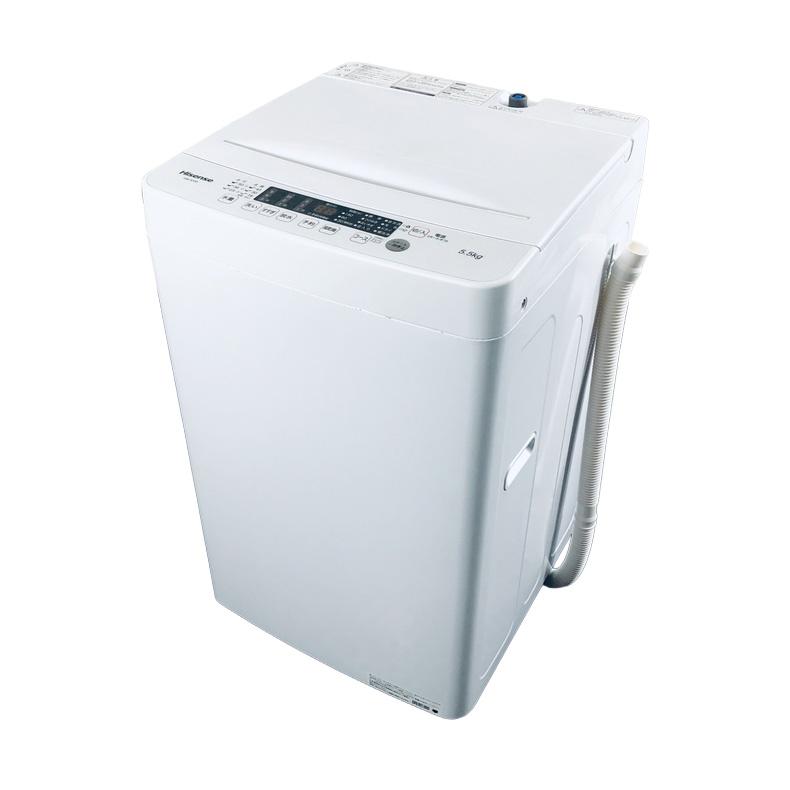 洗濯機 中古 ハイセンス Hisense HW-K55E 2023年製 5.5kg ホワイト 