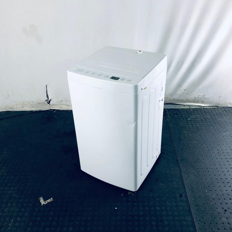 【中古】 アマダナ 洗濯機 一人暮らし 2020年製 全自動洗濯機 4.5kg ホワイト 送風 乾燥機能付き AT-WM45B(WH)｜11kaden-com｜02